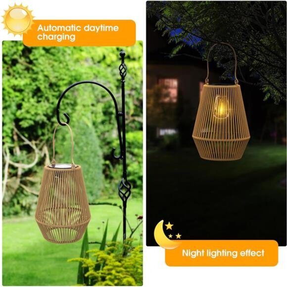 Solar Lanterns Outdoor Waterproof Gifts Hanging Lights Outdoor Christmas Lamp - Picture 5 of 7